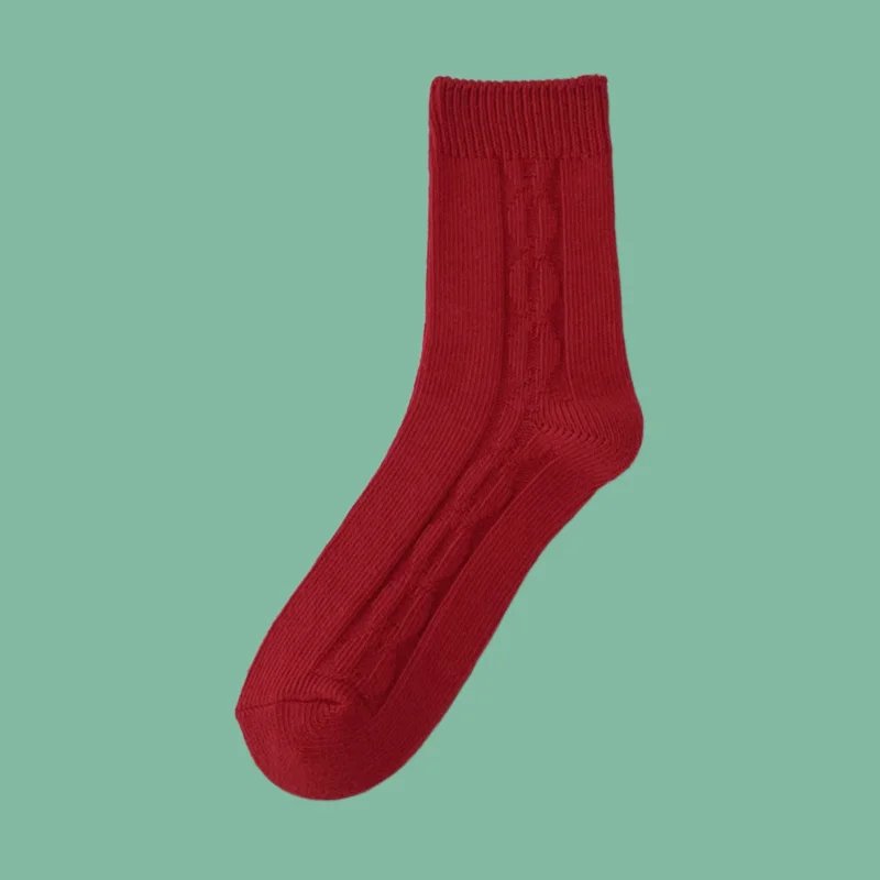 3/6 Paar Frauen Drachen Jahr viel Glück Baumwoll socken japanische Mode Frauen Mid-Tube Socken Neujahr große rote Socken rote Socken