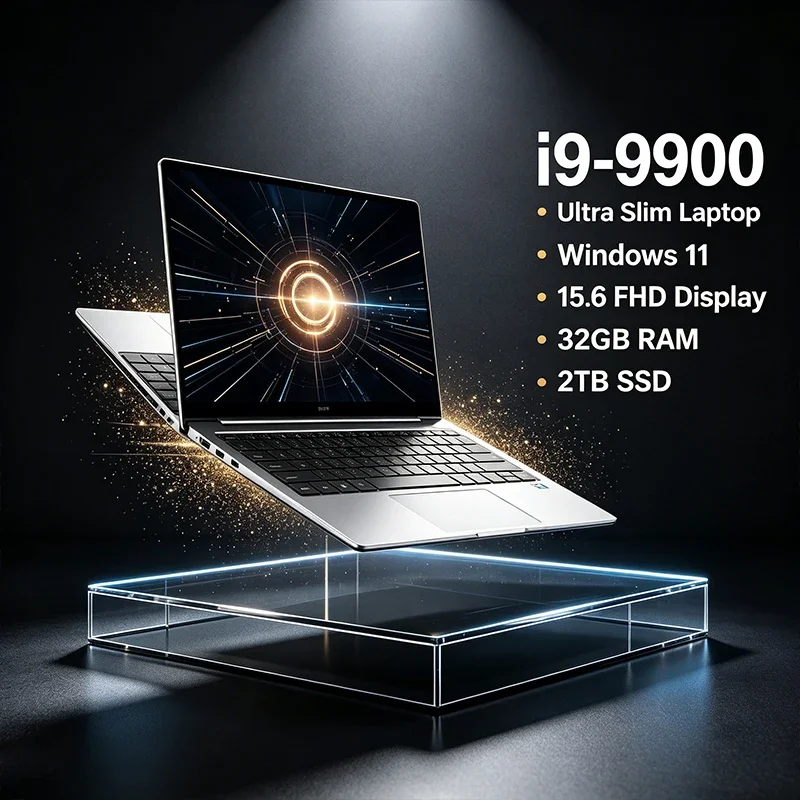 15.6 Inch High Definition Laptop 120Hz IPS Screen Intel I9-9900 Chip 32GB RAM 2TB SSD Backlit Keyboard Long Battery Life