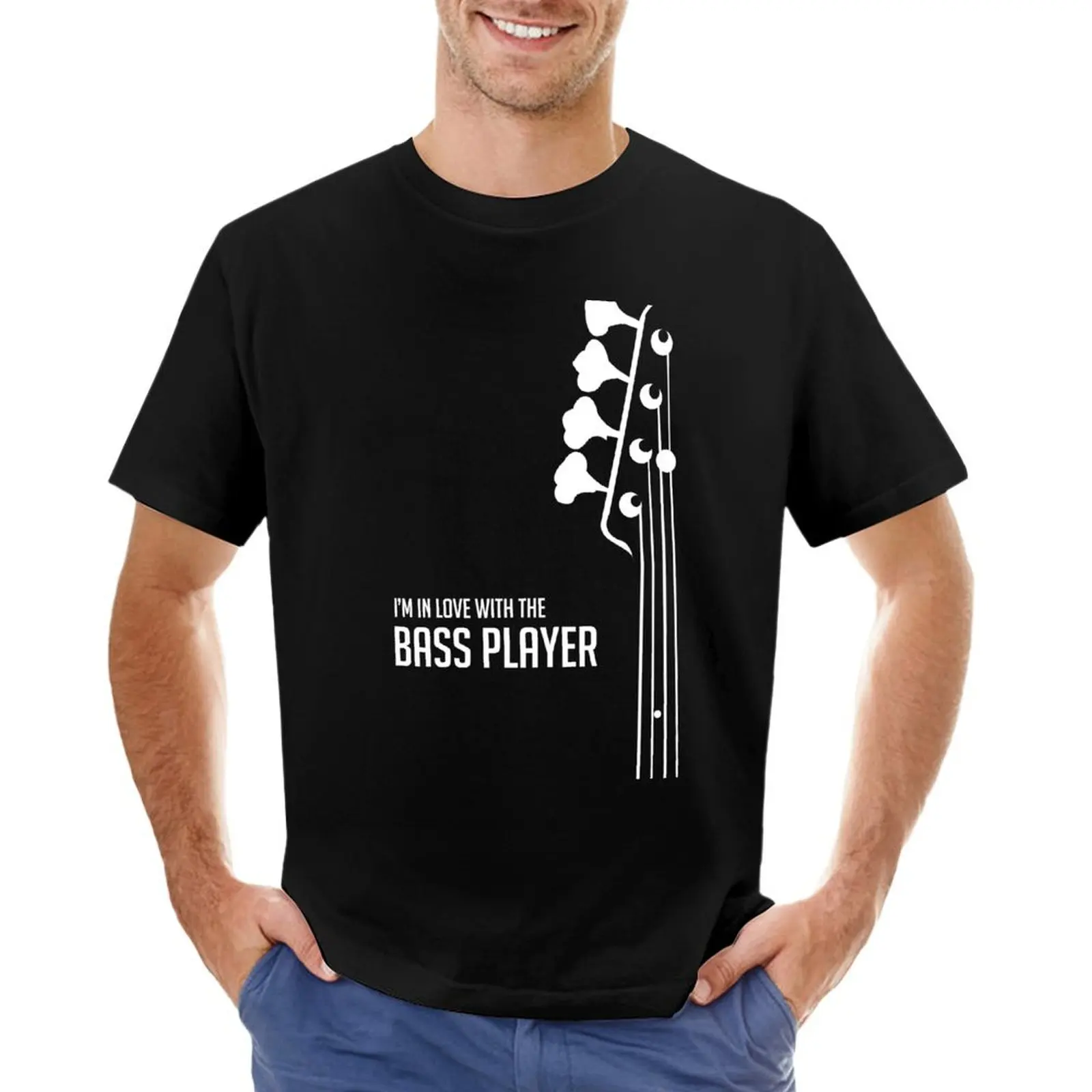 I'm in Love With the Bass Player Tee - Bass Guitarist - Bassist T-Shirt shirts graphic tee plain heavy weight t shirts for men