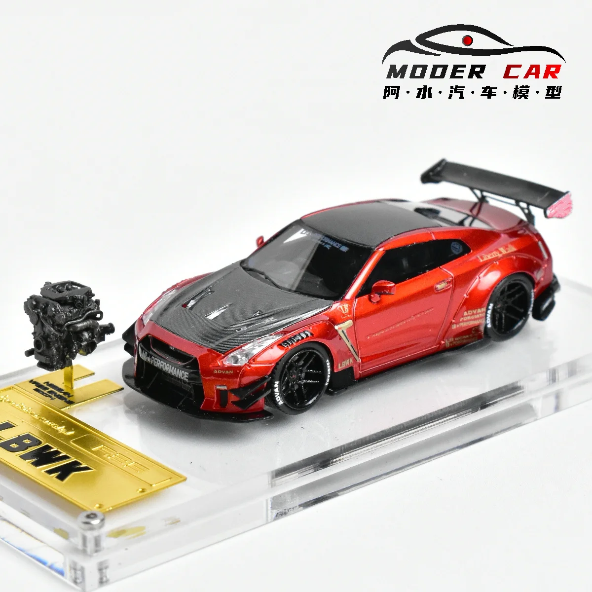 IG Ignition 1:64 Sammlerstück GTR R35 Typ 2 Ausstellungsmodell aus Kunstharz Druckguss-Modellauto