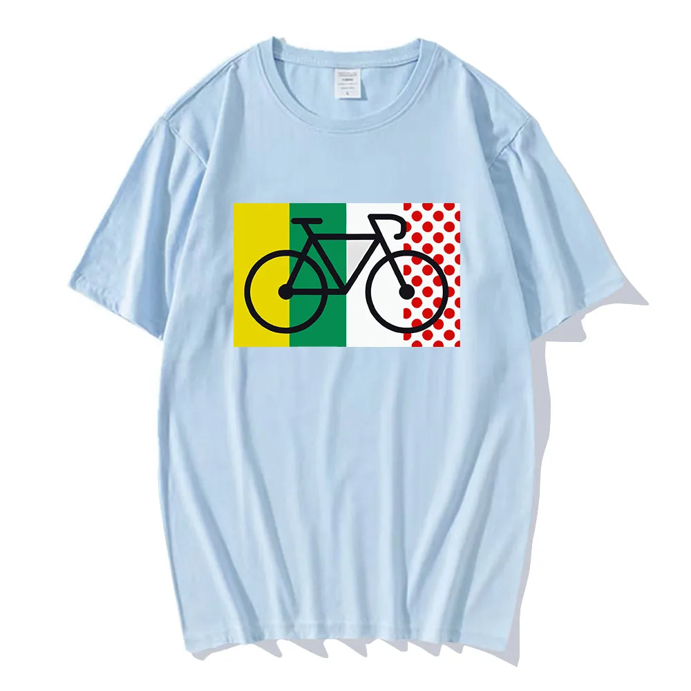 Tour De France Cycling T-shirt 2024 Bike Outdoor Sport Tee Adult Versatile Short Sleeve Tshirt Breathable Refreshing Cotton Tops