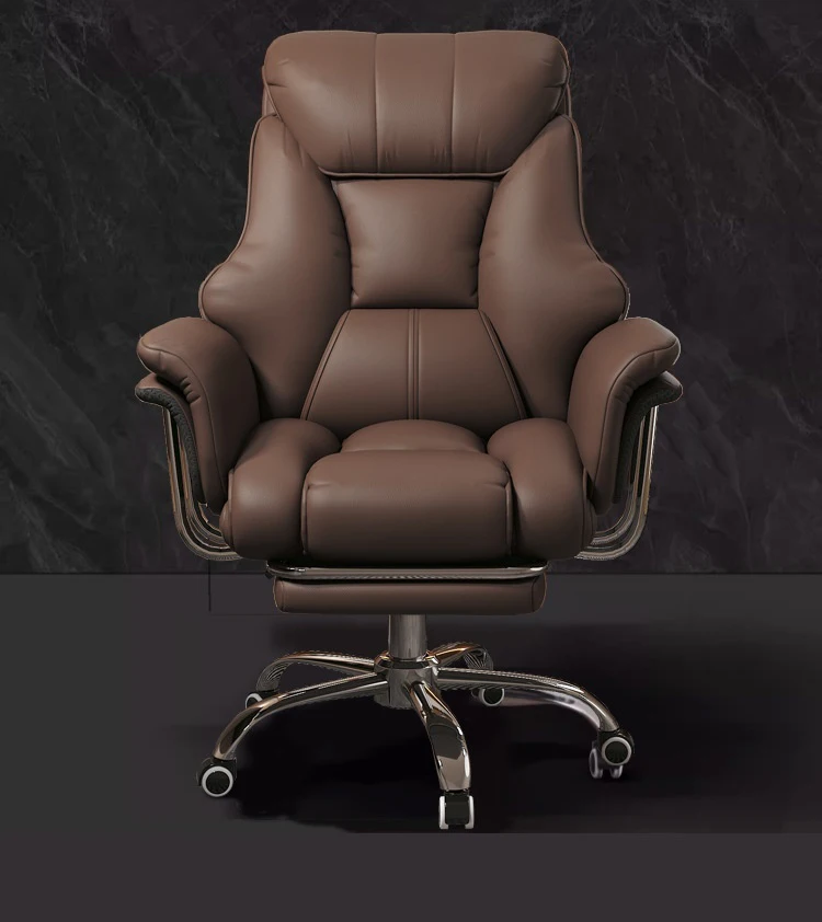 

Эргономичное офисное кресло руководителя: современное, комфортное, с высокой спинкой, для длительного сидения, для дома и офиса, из синтетической кожи