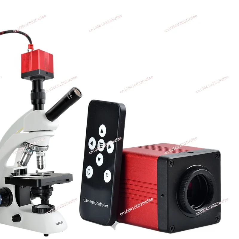 Microscope Dual Output Electronic Eyepiece High Definition Connection Computer Monitor Measurement HDMI/VGA Zoom Mirror