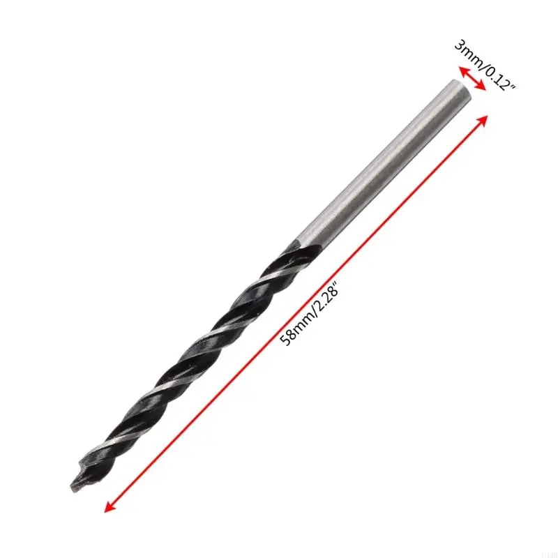 L4MB 10pcs/Set Metal Bit Bit 3 мм углеродистой стальной сталь Микроверный буровой шнек бит