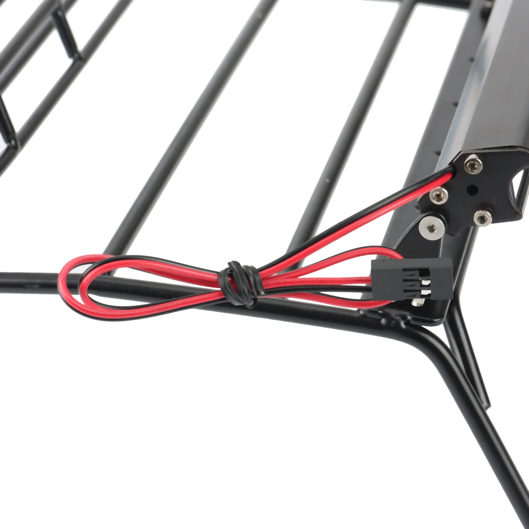 

A45F-металлический багажник на крышу, багажник в клетке со светодиодной подсветкой для 1/10 RC гусеничного автомобиля, осевой корпус SCX10 Jeep Wrangler