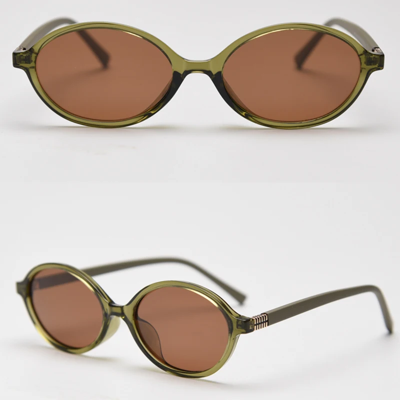Peekaboo Kleine runde Sonnenbrille, polarisiert, für Herren, koreanischer Stil, Unisex, ovale Sonnenbrille für Damen, Retro, Vintage, TR90, Acetat, für Herren – Detail 11