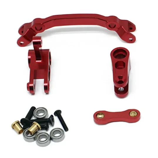 Aluminum Alloy Steering Bellcrank and Steering Link with Ball Bearing for 1/10 Arrma Senton 4X4 Granite 4X4 Typhon 4X4 Big Rock
