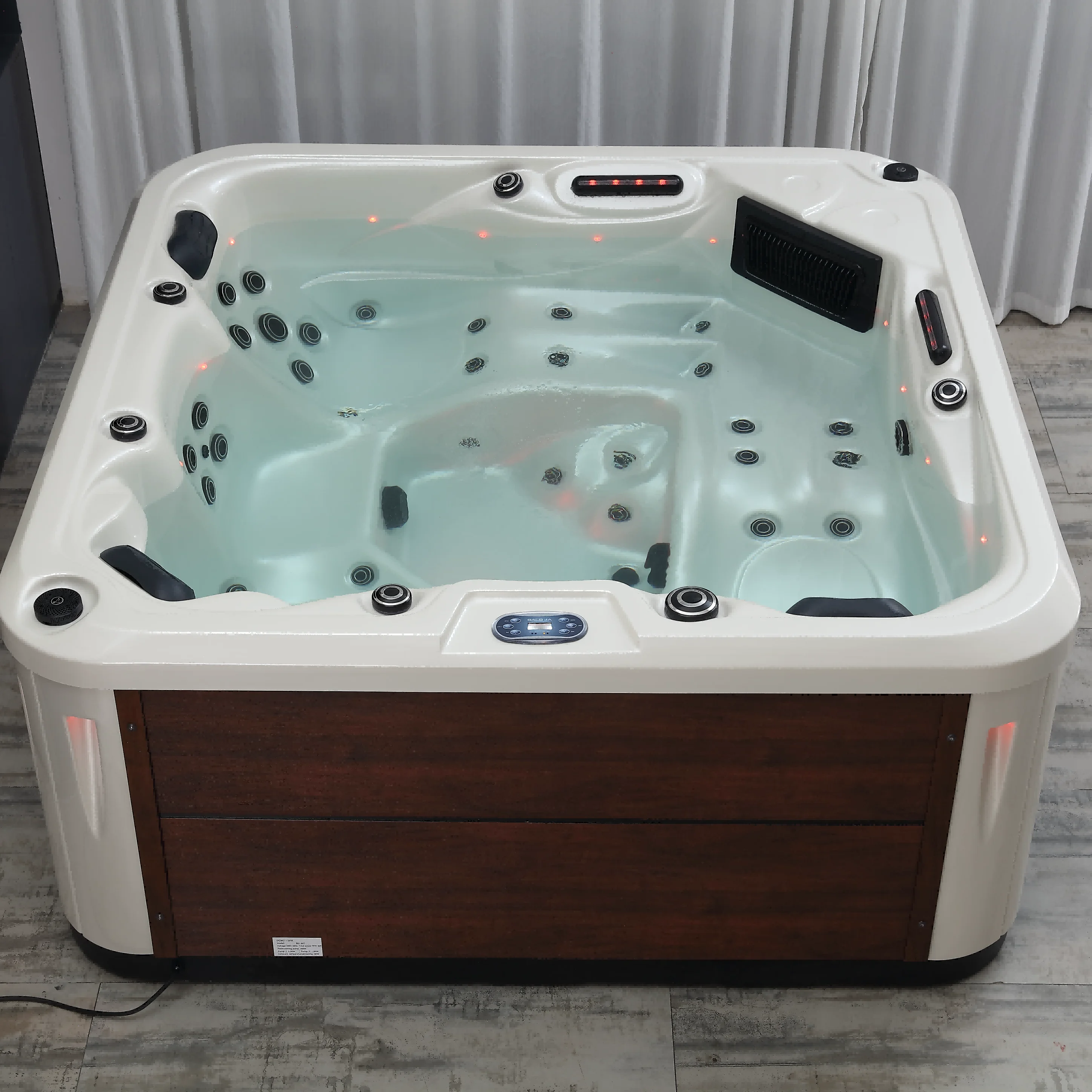 Acrylic Jacuzzii Outdoor Spa Hot Tub Whirlpool Massage Jacuzi Spa Bathtub 6 Person Plug and Play  Hot Tub