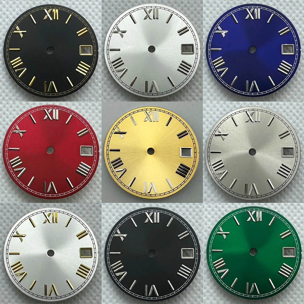 mostrador-esteril-de-285-mm-compativel-com-os-movimentos-nh35-nh36-pecas-para-relogios-nas-cores-preto-verde-amarelo-azul-branco-e-vermelho