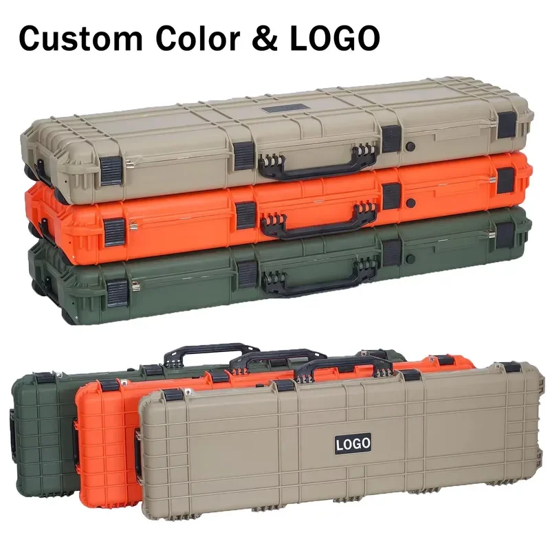 GDT6064 Heavy IP67 Waterproof Long Hard Case Shockproof Precision Linear Equipment Transport Box Custom EVA Foam