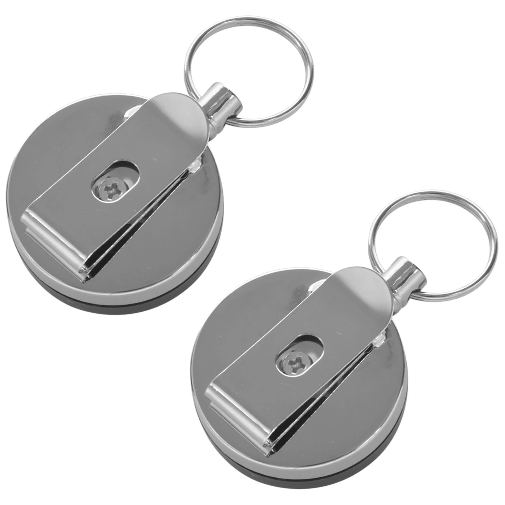 Stylish-2Pcs Heavy Duty Retractable Reel Badge ID Holder Belf Clip Nurse Name Card