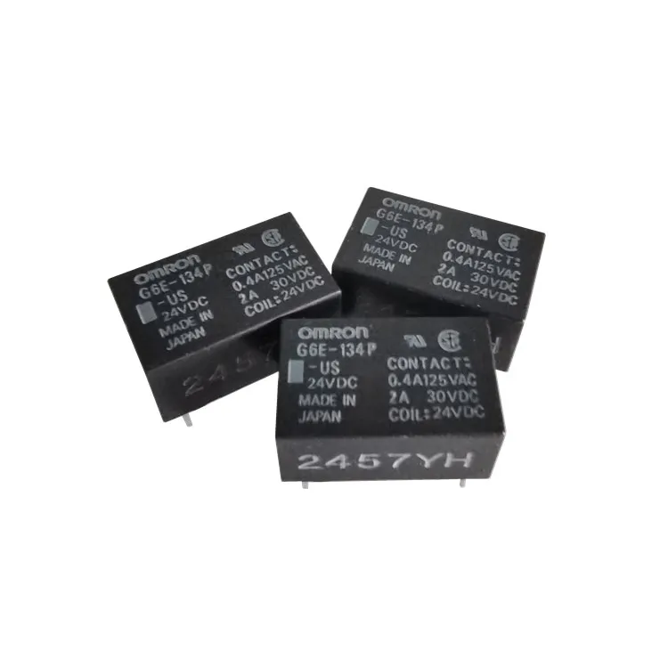 OMRON G6E-134P-US 24VDC PCB Relay 2A 30VDC 0.4A 125VAC Electromagnetic Signal Relay