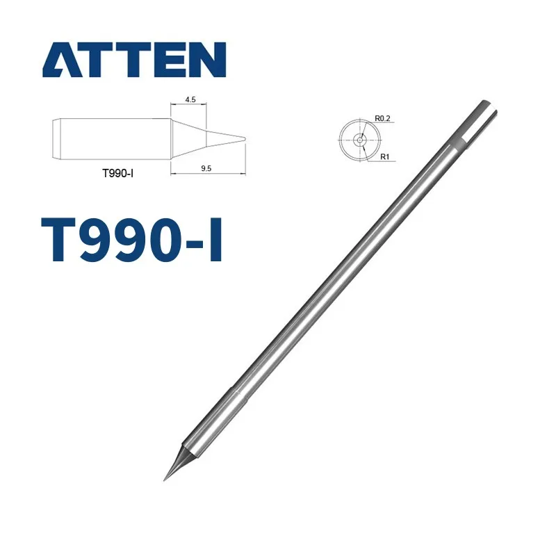 ATTEN T990-I/K/KU/B/BL/B2/B3/B4 Soldering Tips for ST-990 ST-8602D ST-8902D Welding Iron Tip Replacement Part Tools Accessories