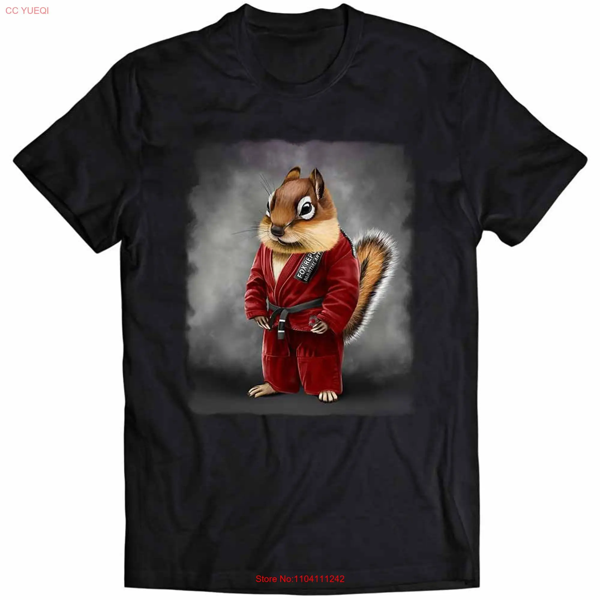 Chipmunk Judo Karate Master in Red Judogi  Youth T Shirt PrintStarT long or short sleeves