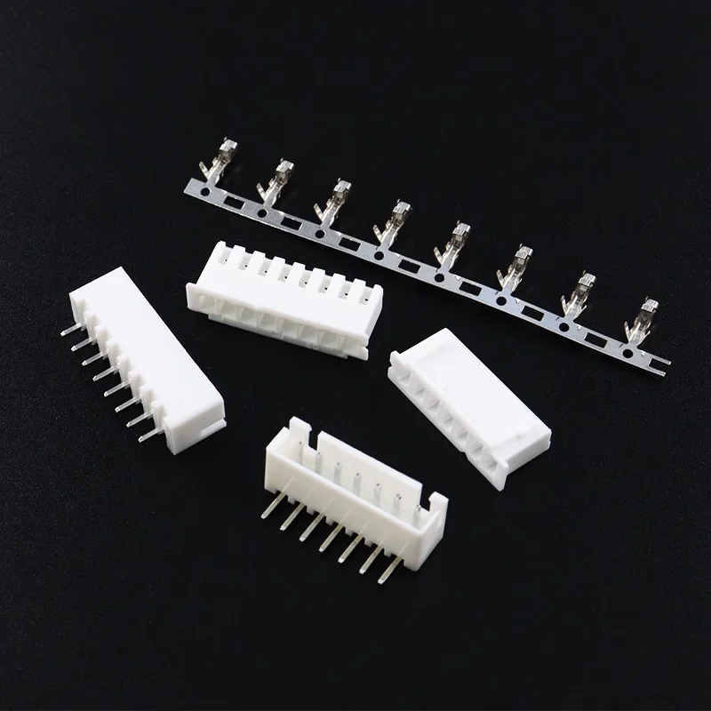 50Sets/Lot XH2.54 Male Right Angle Material Connector Leads Pin Header 2.54MM XH-AW 2/3/4/5/6/7/8/9/10/11/12/13/14P