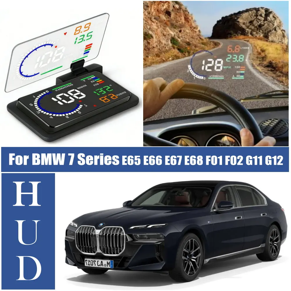 

Автомобильный HUD-дисплей с проекцией на лобовое стекло для BMW 7 серии E65 E66 E67 E68 F01 F02 G11 G12 G70 G73 2011-2026