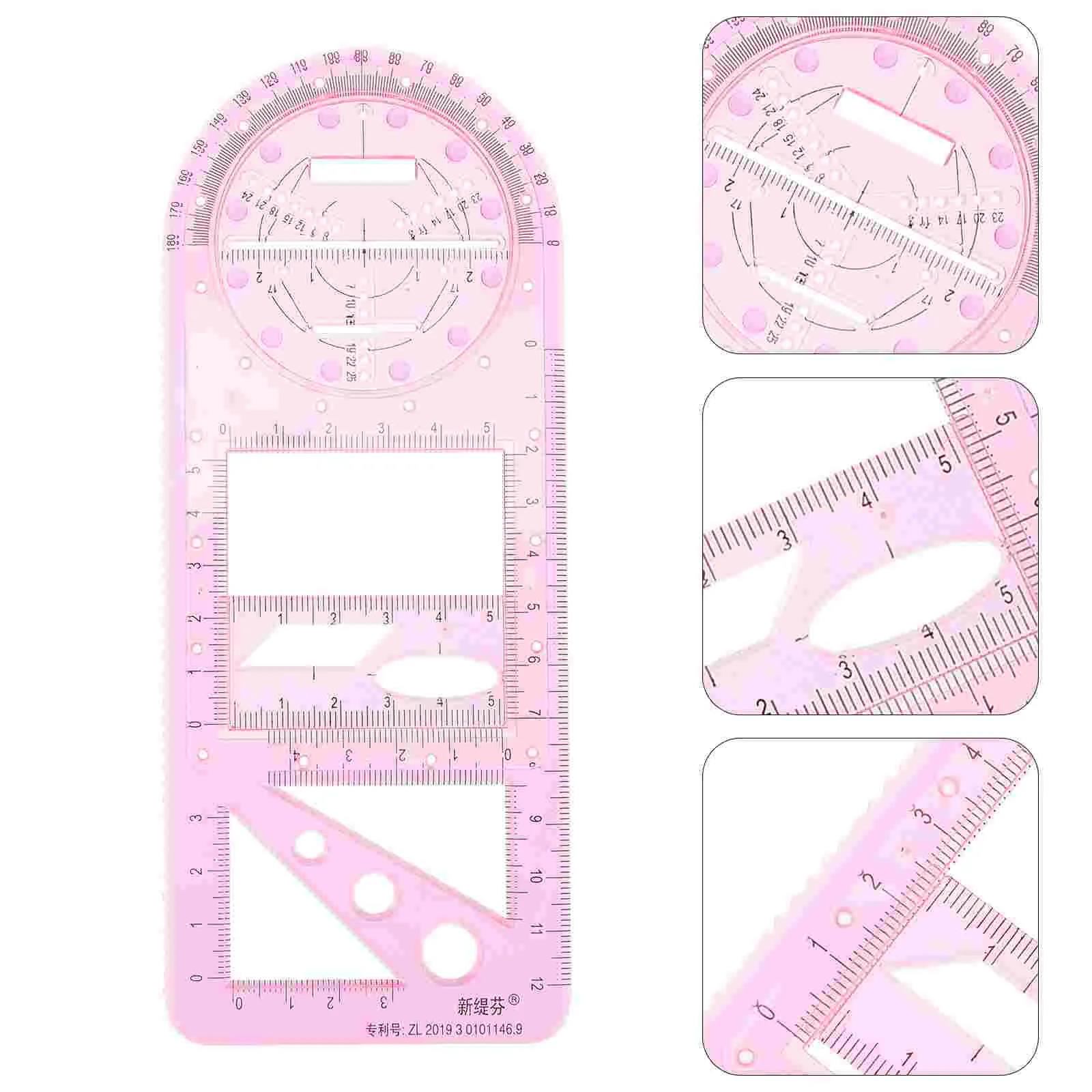 Ruler Examination Use Draft for School Template Students Drawing Rulers Plastic Geometric Tool