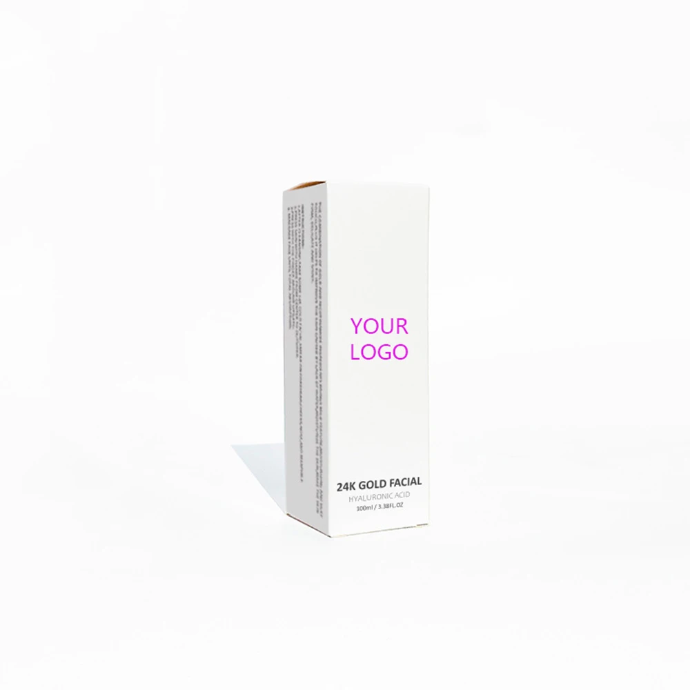 100ml 24Kゴールドエッセンス プライベートラベル ヴィーガン 長時間保湿 しわ対策 カスタムロゴ メイクアップ 卸売