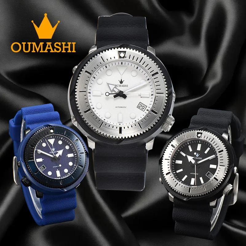 DIY men's watch NH Movement 35 automatic mechanical movement Watch waterproof submersible stainless steel case  dial