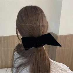 Korean Autumn and Winter Standard Comes with Sky Star Texture Bow Knot Hair Loop Hair Rope Headwear Blogger Same Headwear New