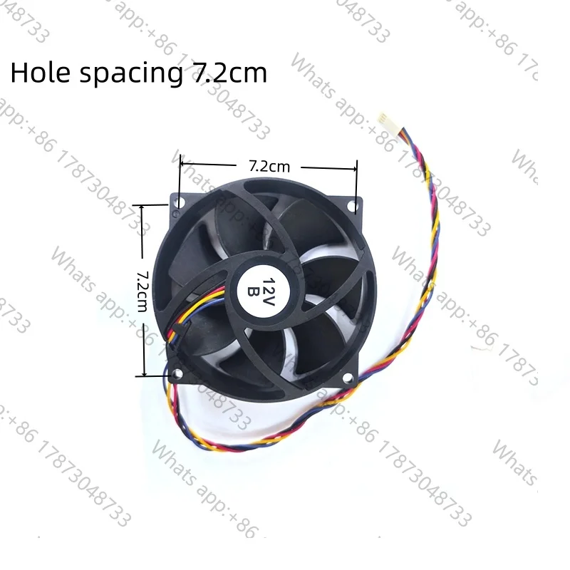 Chassis CPU cooling fan 9cm 9225 12V 0.60A 3-pin/4-pin 4-wire circular fan with high air volume, computer power supply PWM fan