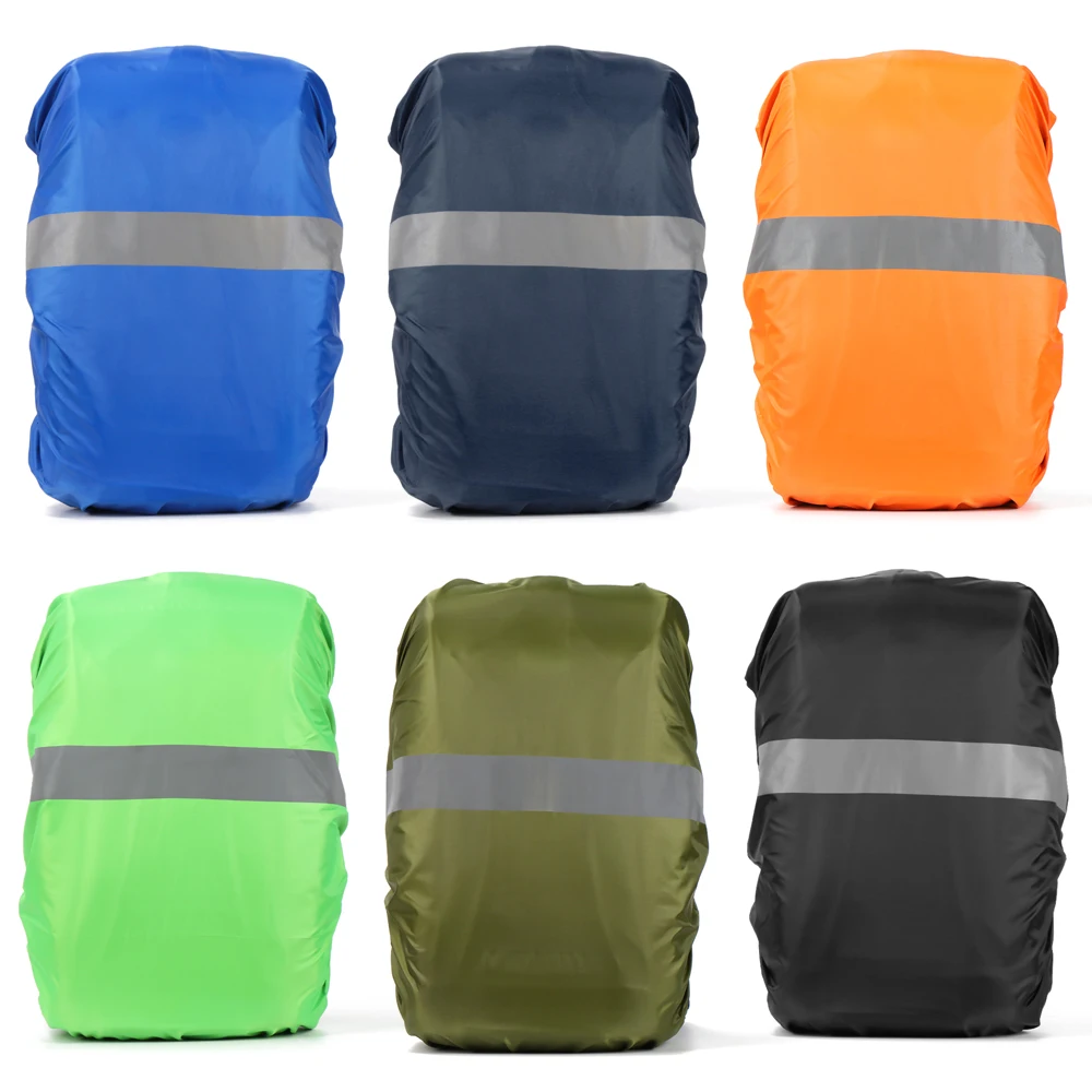 Reflective Waterproof Backpack Rain Cover Outdoor Hiking Climbing Bag Cover Cross Buckle Waterproof Rain Cover for Backpack