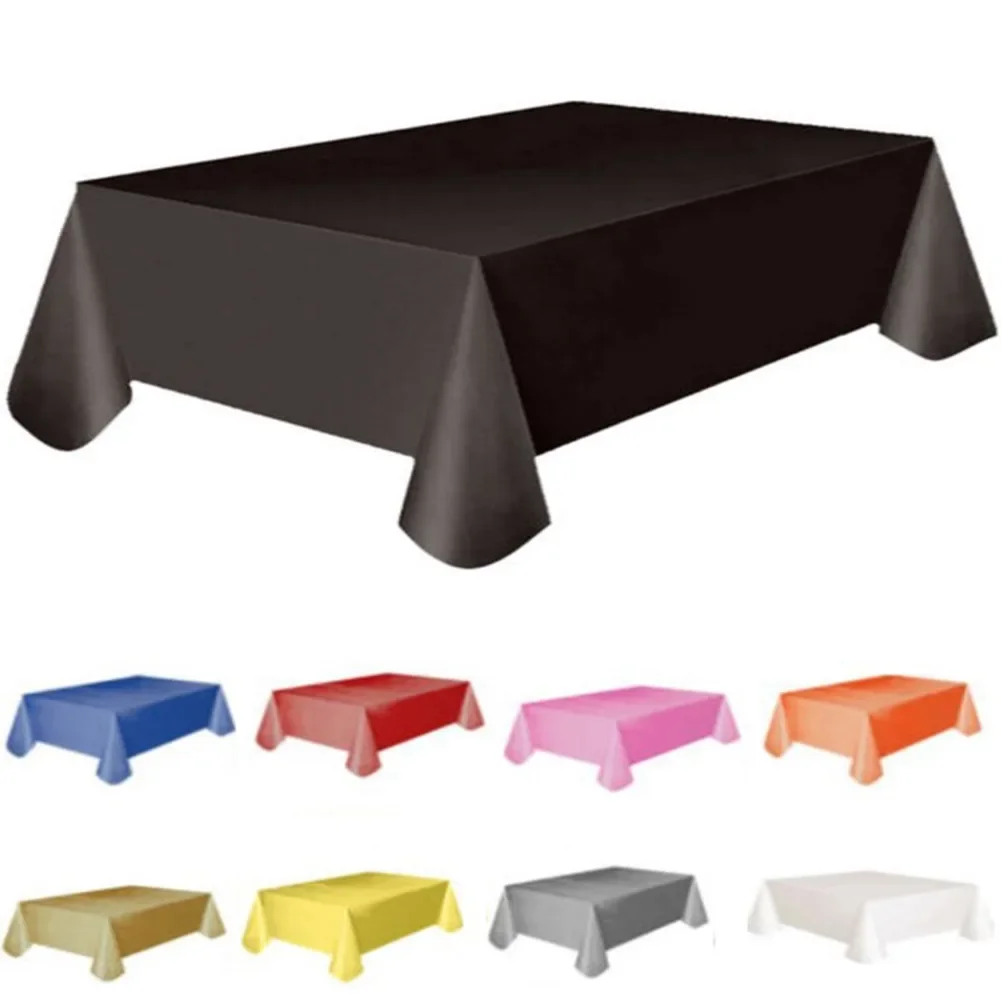 Solid Color Satin Table Cloth Tablecloth Table Cover Overlay For Birthday Wedding Banquet Restaurant Festival Party Supply