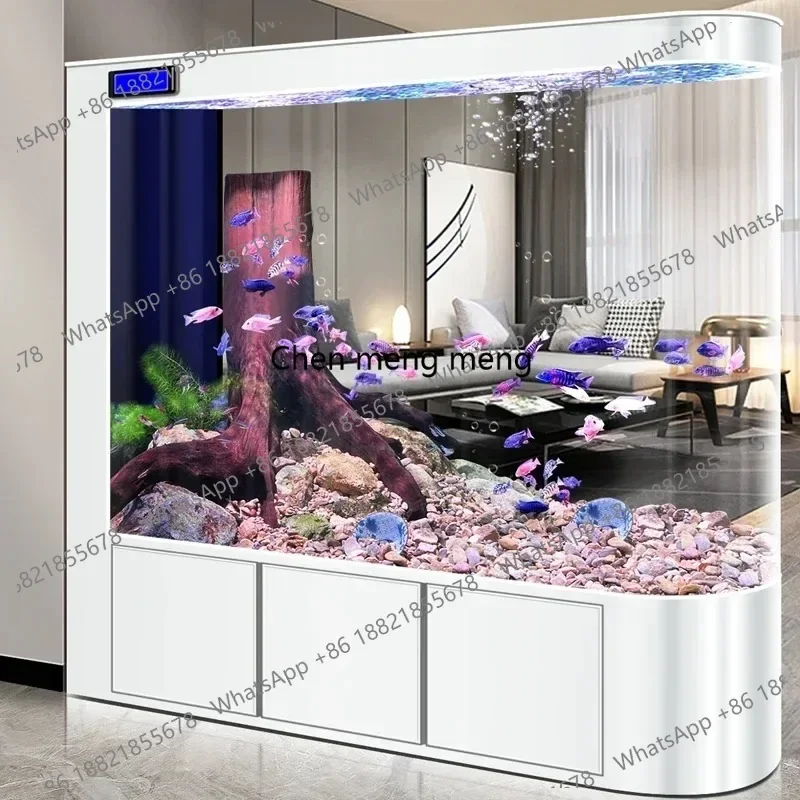 M02 Originality Glass Aquariums Fish Tanks Multifunction Arowana Nordic Aquariums Cabinet Simple Design Pet Products Acquario
