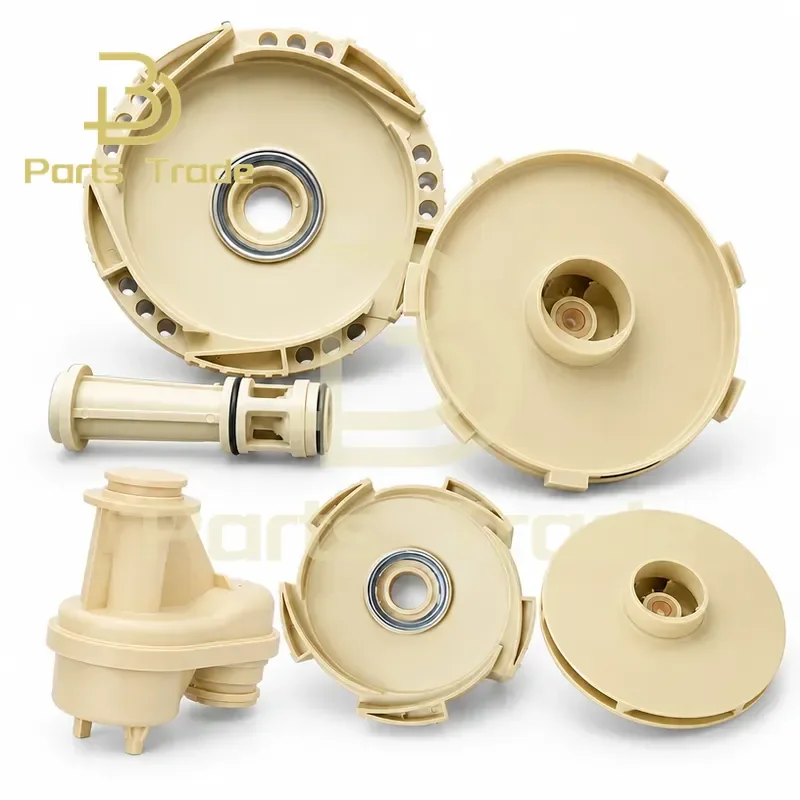PPO Plastic Impeller for High Temperature Resistant JET Self-priming Water Pump Stainless Steel Big End Jet Pump Replacement