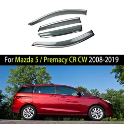 Car Window Visor For Mazda 5/Premacy CR CW 2008 2009 2010 2012-2019 Deflector Window Rain Guard Weathershield Sun Rain Guard