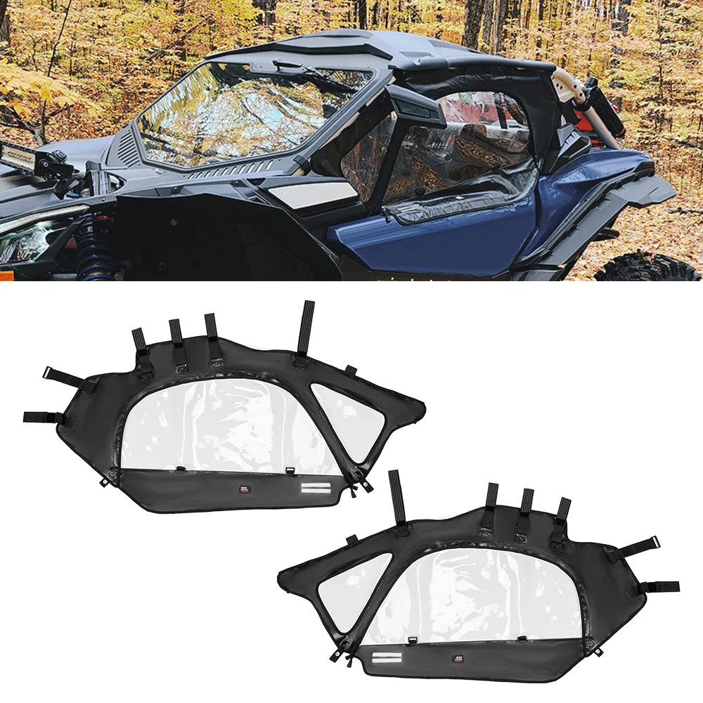 

X3 Soft Upper Door Set Kit UTV Doorstop Enclosure For Can-am Maverick X3 R RR 4x4 XMR XDS XRC XRS DS RS Turbo DPS 900 HO 2017+