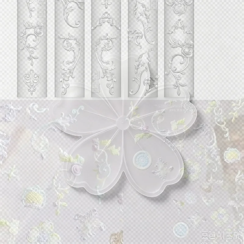 3D Baroque Angel Nail Mold Silicone Nail Art Charms DIY Tool Templates Stamping Plates Manicure Easy DIY Mold for Home Craft