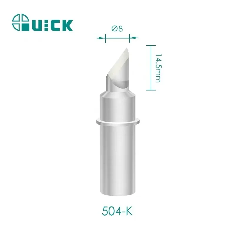 

1Pcs QUICK 504 K 6C 8C 10C 6D 8D 10D 12D 6DU 10DU Series Soldering Iron Tip 400W for QUICK TS2400 Iron Tips Accessories BGA Tool