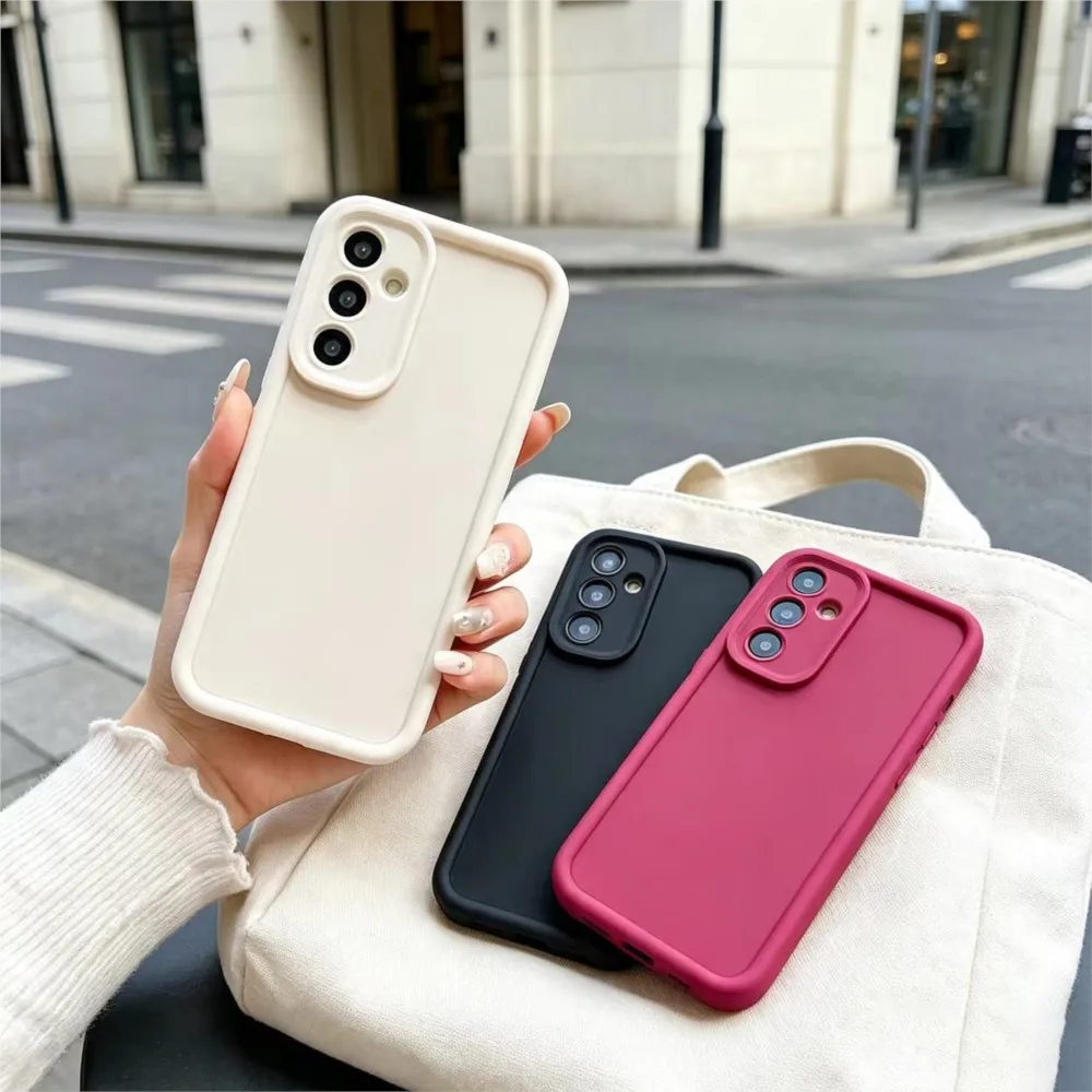 Matte Stair Thick Shockproof Phone Case for Samsung Galaxy A15 A25 A35 A55 A05 A05S A06 A16 A26 A36 A56 Matte Back Cover Coque