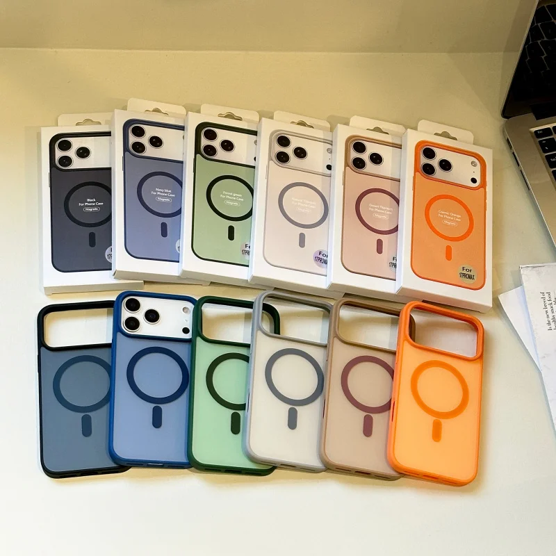 

Skin-feel color-blocking magnetic case is suitable foriphone13/14Stylish and simple phone case17Popular Trendy Series of Mobile
