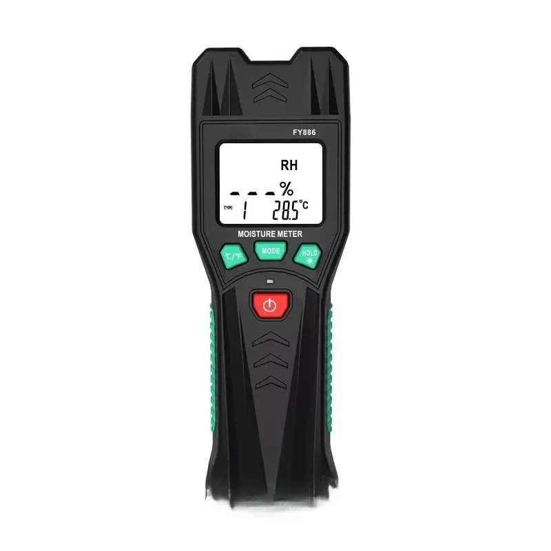 Professional Digital Wood Moisture Meter, Dete ctor for Flooring Cement Brick Paper Construction Materials Humidity Testing
