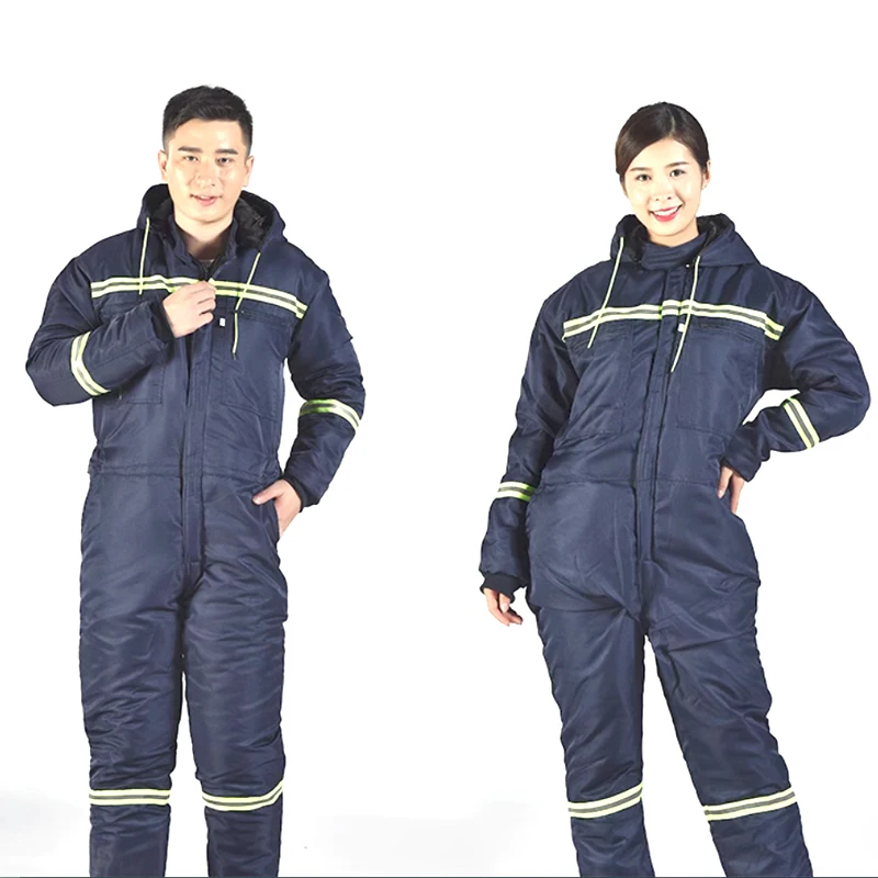 Winter cold and warm one-piece work clothes, outdoor fishing and skiing cotton jackets