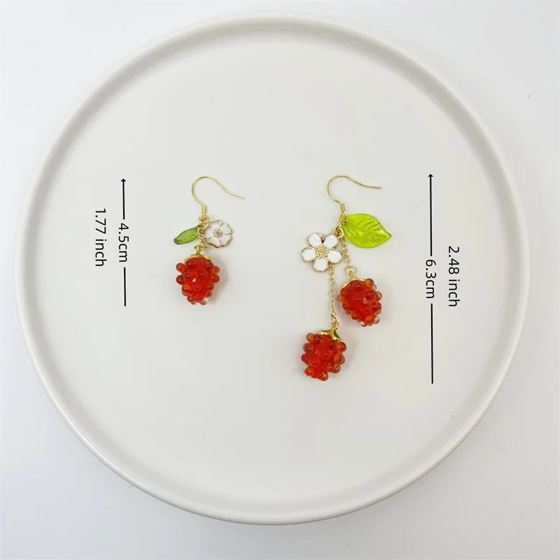 Women's Fashion Raspberry Drop Earrings