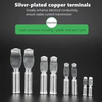 2 ks pro Anderson konektor autobaterie rychlé připojení odpojení napájení 50A 120A 175A 350A 600V zástrčka s krytem proti prachu 8 nejlepší prodej Kryt baterie Zoom F1 - №3