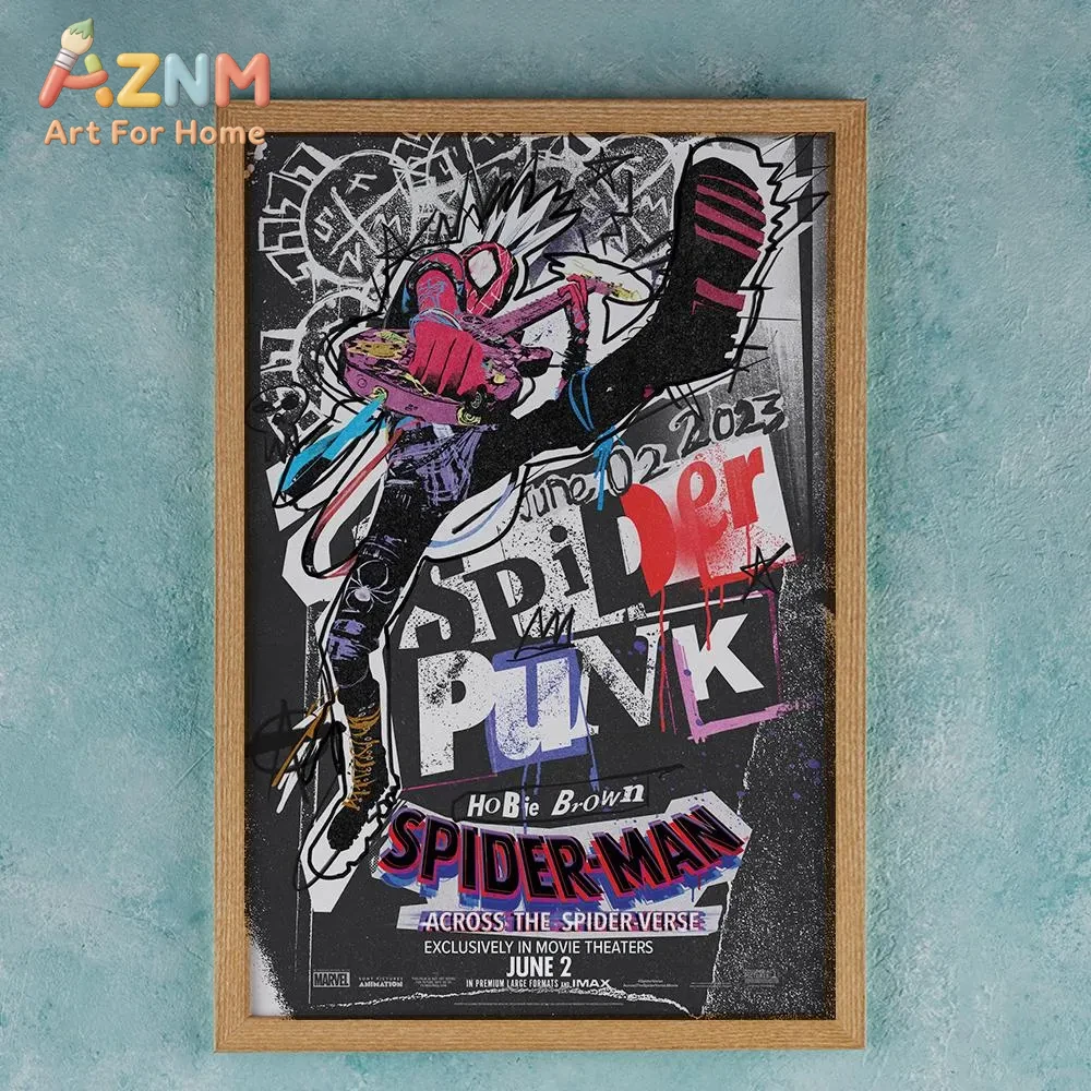 Spider Man Across the Spider Verse 2023 Movie Poster Wall Art Decor Rome Decor Film Poster Collectibles Birthday Gifts - view 5