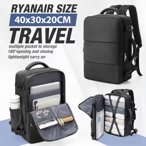 Ryanair 40x30x20 Luggage Cabin Bag, 40x30x20 Bag Men Women 15.6inch Laptop Bag Business  Travel Backpack，College School Backapck