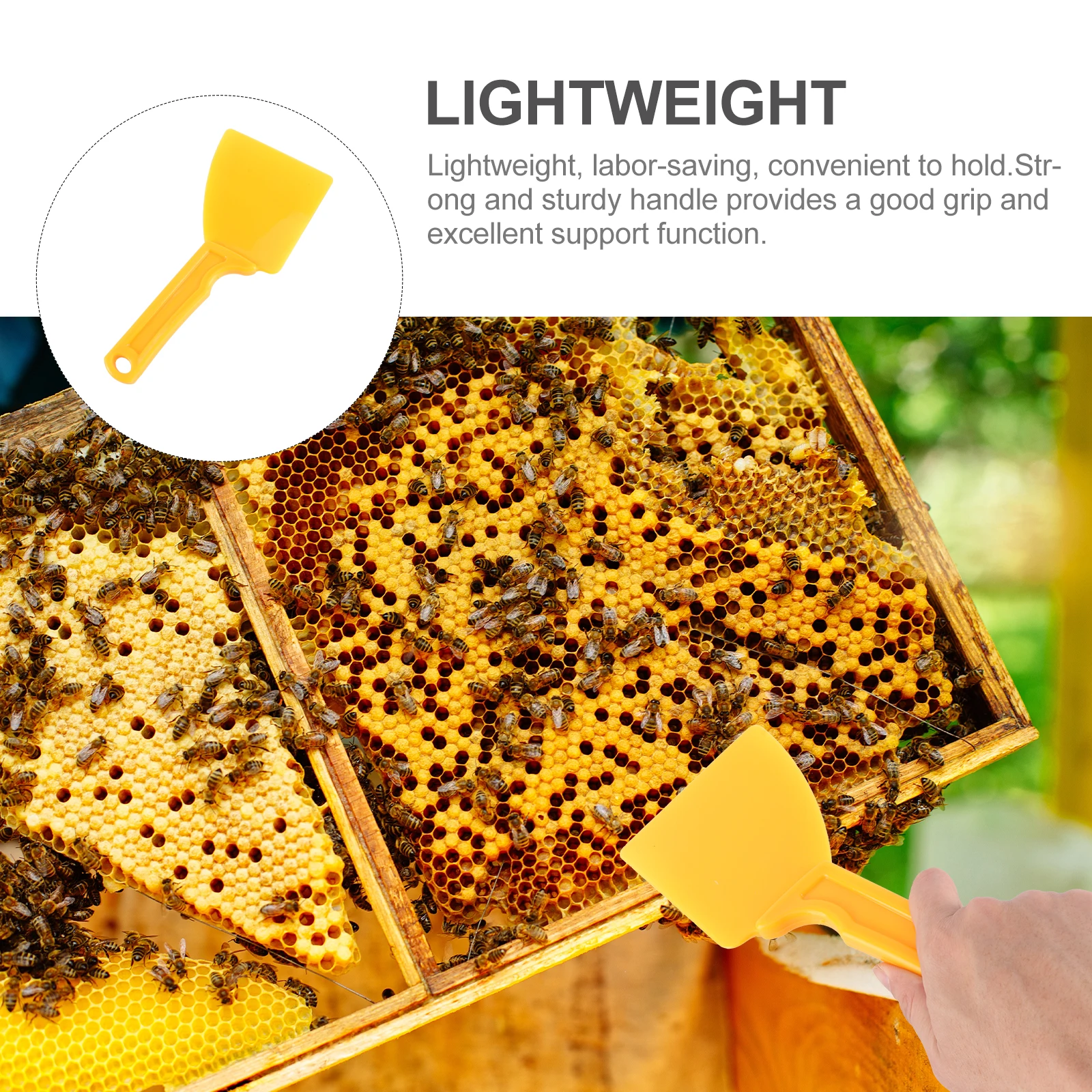 

1pc Scraper Premium Plastic Beekeeping Tool Lightweight Durable Honey Collecting Tool Strong Handle Multi-Function Honey