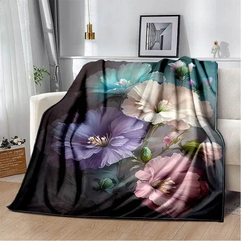 Floral Pattern Soft Blanket 5