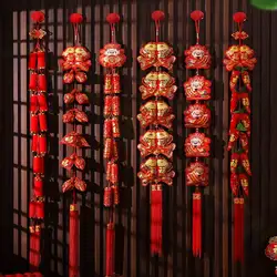 Lente Festival Chinese Knopen Rotjes Rode Paprika String Hangers Ornament Party Room Layout Chinease Nieuwe Jaar Decoratie