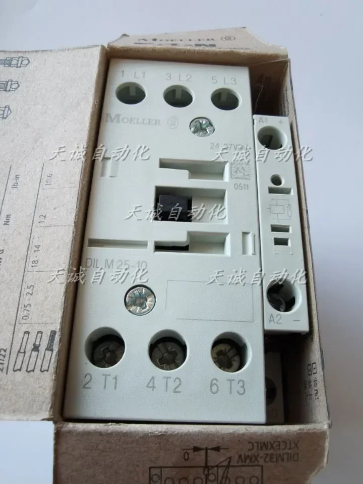 2025 الأصلي إيتون الأميرالية مولر مولر المقاولين DILMC25-10 M25-01 220V/24VDC/AC #4