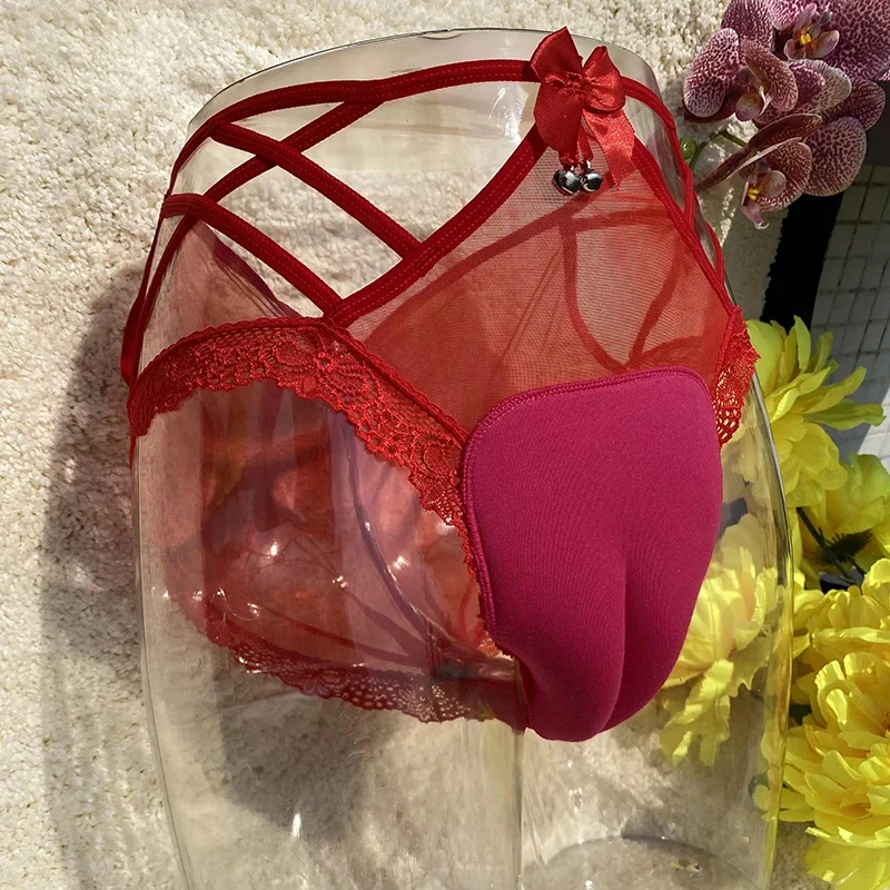 Little Bell Camel Toe Control Panty Gaff Tucking Sheer Panties Sissy Lingerie Crossdresser Transgender Shemale Drag Queen Briefs