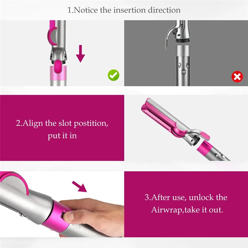 لـ Dyson Airwrap Styler HS01 HS05 HS08 متوافق مع مجفف ما قبل التصفيف مرفق تدفق الهواء لتصفيف الشعر الناعم والشباك #4