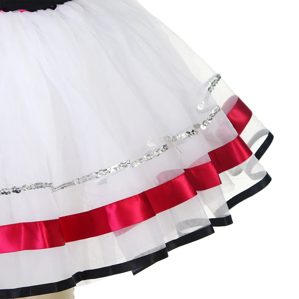 15014 Rose Red Sequin Top Mieder Kind Leistung Dance Kostüme Jazz & Tap Ballett Leistung Tutu Ballerina Tanz Kostüm