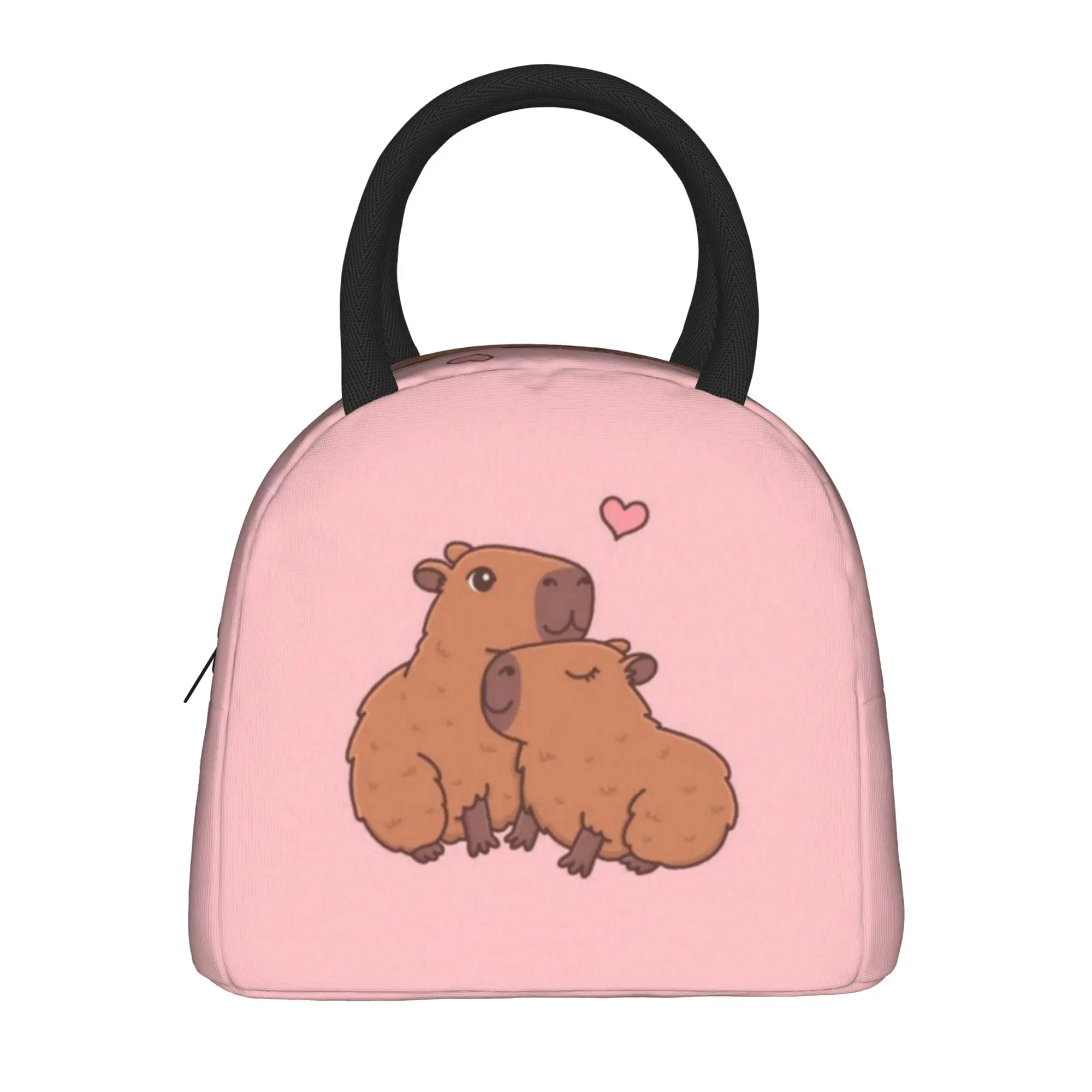 Capybara Thermal Insulated Lunch Bags for Work  Portable Food Container Bags Men Women Thermal Cooler Lunch Boxes