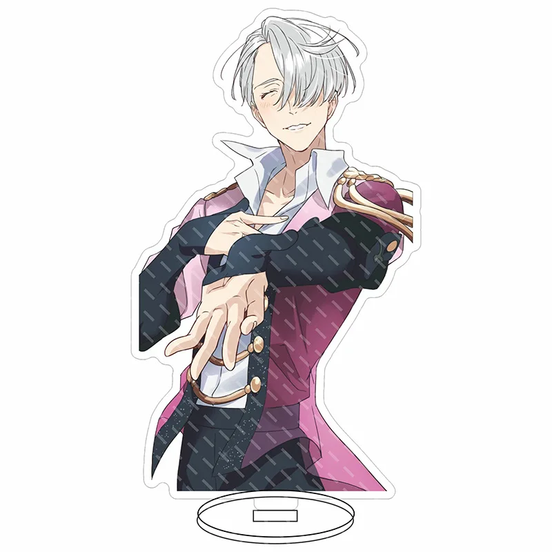 In Stock Anime YURI!!! on ICE Katsuki Yuri Victor Nikiforov Cosplay Acrylic Stand Model Christmas Gift